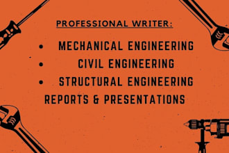 do civil, mechanical, structural, construction reports, presentations