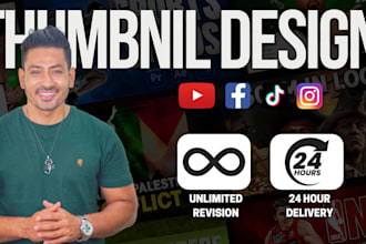 design attractive youtube thumbnails in 24 hours