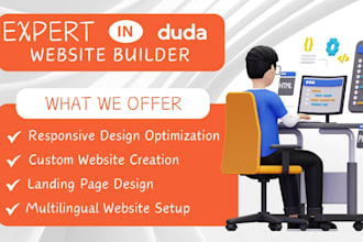 design a professional duda framer website stunning landing pages in 24 hours