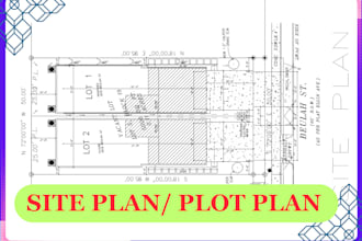 draft site plan, master plan, plot plan and permit drawings