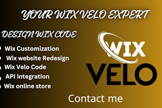 customize wix website using wix velo, wix code and databases