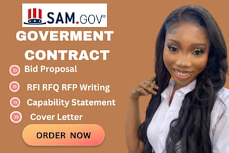 craft bid winning proposal for government contracts, rfq, rfp, grant writing