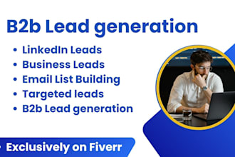 b2b lead generation, list building, lead prospecting and email list building