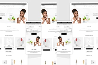 do luxury skincare website cosmetics spa, nails, perfume beauty shopify website