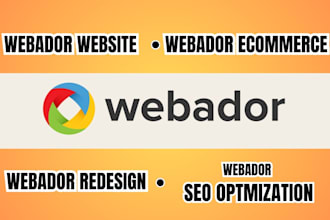 webador website design, webador store, webador landing page, webador redesign