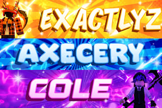 design a roblox banner for youtube twitter with matching pfp