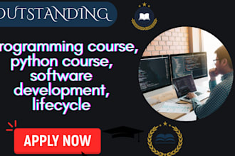create programming course, python course, software development, lifecycle