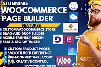 do woocommerce page builder elementor divi beaver wpbakery brizy oxygen builder