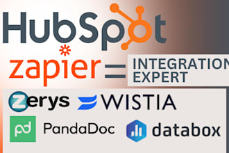 setup hubspot zapier integration wistia databox seventh sense pandadoc zerys hub