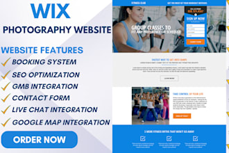 design wix fitness website personal trainer website gym website workout website