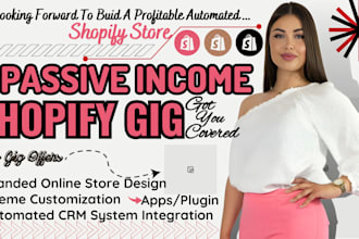 build shopify branded store, dropshipping website, online store design