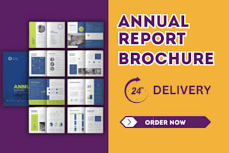 design a professional annual report, company profile, proposal design, brochure