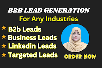 b2b lead generation and prospect list building for any industry