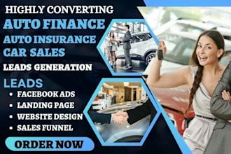 generate auto insurance leads auto finance automotive dealer sales lead car loan