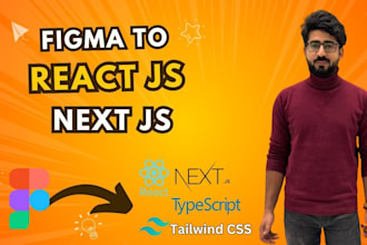 convert figma to react or nextjs using tailwind css