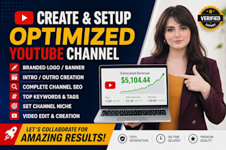 create and setup youtube channel