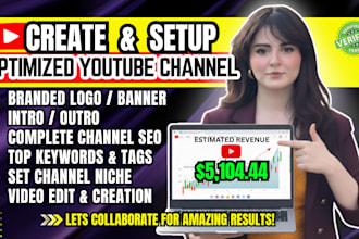 create and setup youtube channel