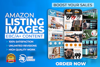 design amazon listing images and a plus content design