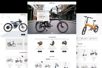 design electric bike shopify website bicycle shopify store bike dropshipping