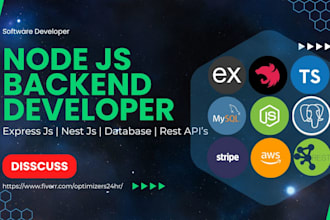 node js developer express js nest js developer backend developer rest api