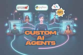 build custom ai agents using crewai, langchain, mcp