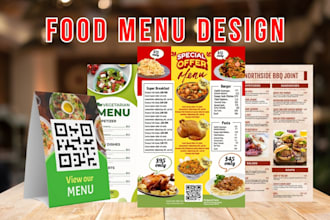 redesign restaurant menu bar cafe menu digital menu board table menu in 6 hours