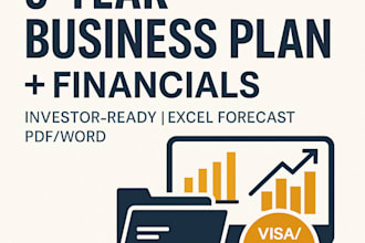create a 5 year business plan with financial forecast