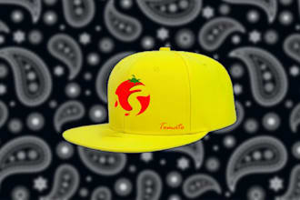 design custom hats or caps with unlimited revision