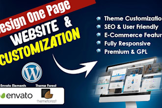 build elementor, wordpress blog landing page, one page premium site specialist