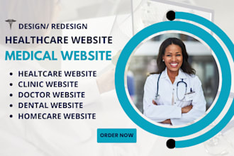 design, redesign medical website, homecare, clinic and hospital website