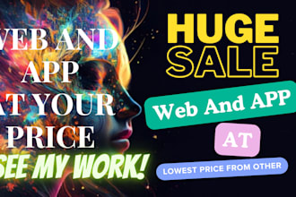 develop your dream website at lowest price web app development nextjs react any
