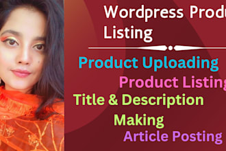 do woocommerce product listing and wordpress product uploading