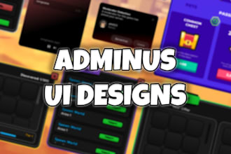 design high quality roblox UI for your game