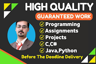 computer science assignments,cpp,c sharp,java python programming tasks projects