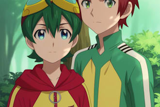 make a single pony or illustrious lora of 2 anime boys characters