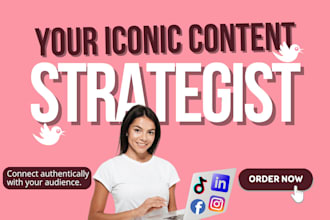 be your content strategist and social media manager