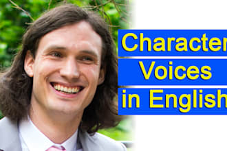 do character voices in english
