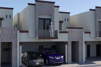 render modern residential house with realistic textures, office, hall design