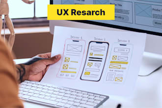 run a UX research sprint with personas, user flows, low fi wireframes and test