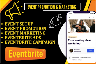 do event marketing, event promotion, eventbrite marketing event setup
