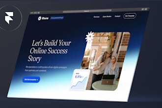 do framer website design and redesign, framer landing page, figma to framer, seo