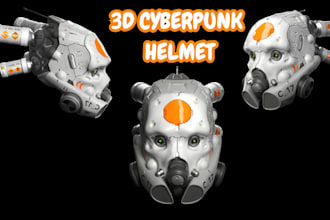 3d cosplay mask 3d cyberpunk helmet 3d helmet 3d armor for 3d printing