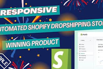 build a passive income shopify dropshipping store ecommerce shopify website