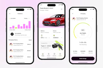 develop ev charging station finder app, ev parking space locator app