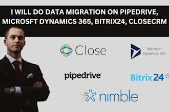data migration on pipedrive microsoft dynamics 365 bitrix24 nimble close CRM