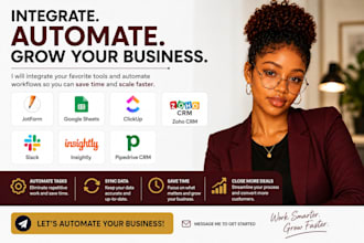 integrate jotform google sheet clickup zoho CRM slack insightly pipedrive CRM