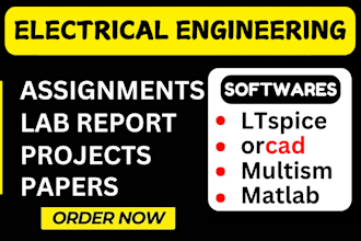 do matlab multism electrical engineering assignments projects labs orcad ltspice