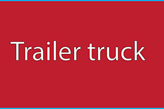 create professional truck trailer design