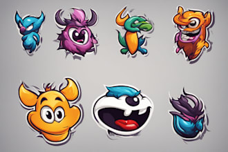 design a unique cartoon mascot logo