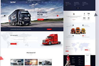 build logistics website, trucking website, cargo website, towing service website
